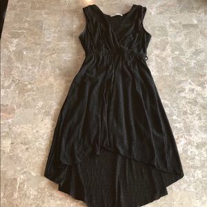 Black high low dress